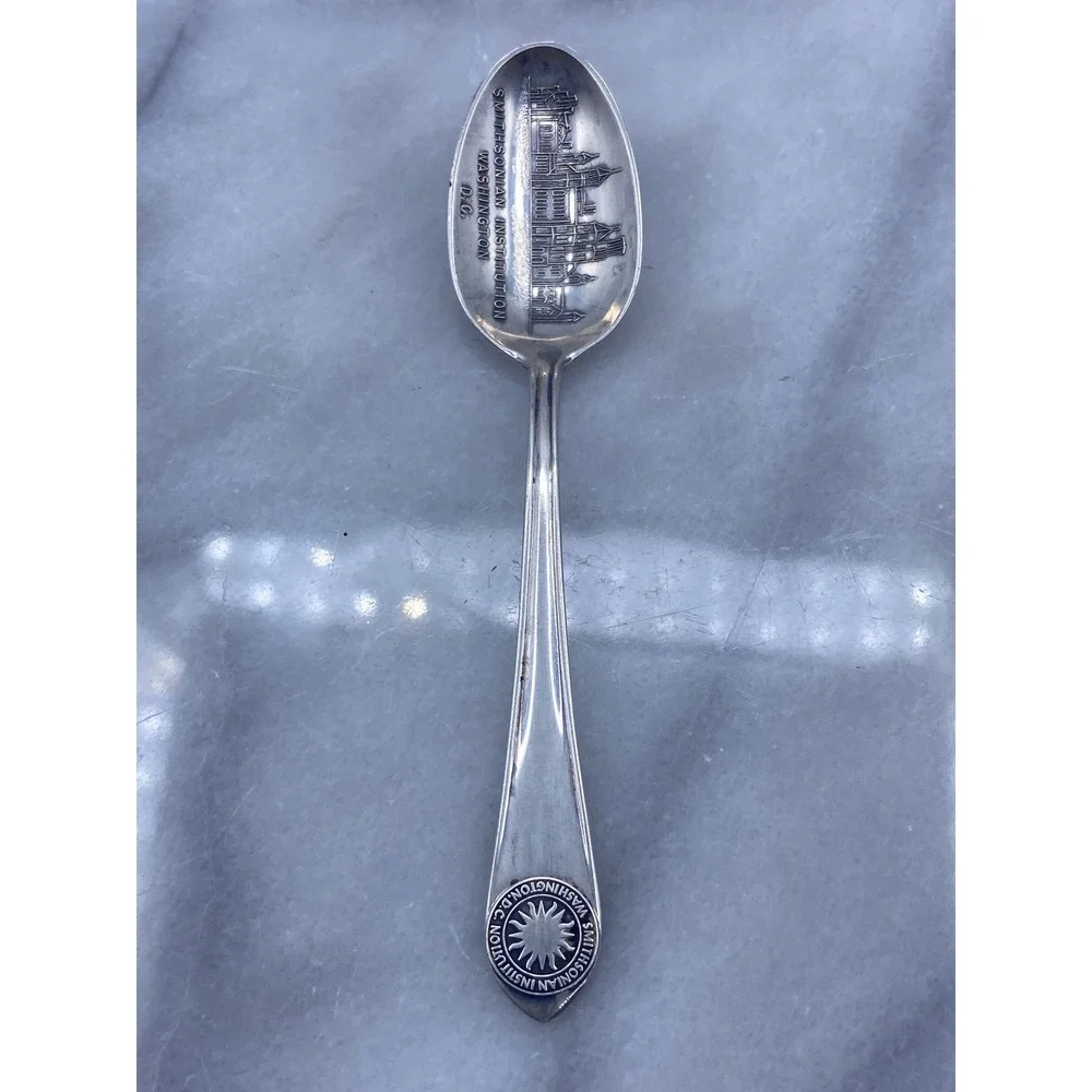Stieff Sterling Silver Smithsonian Institution Washington DC Souvenir Spoon 4.5